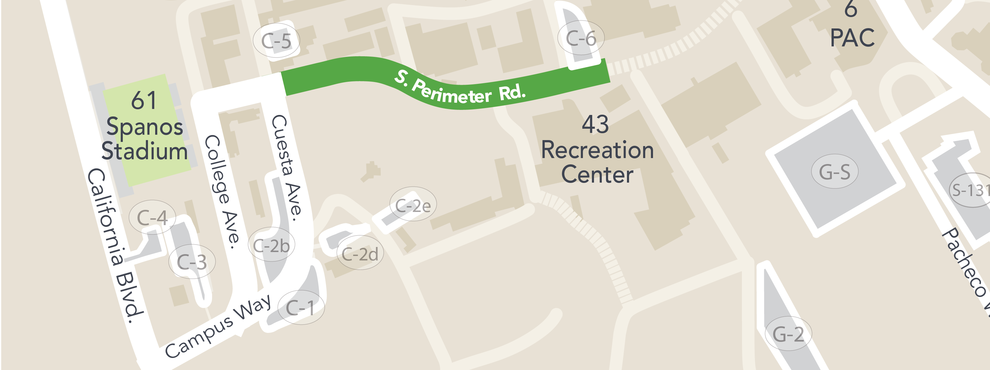 parking Lot South Perimeter map